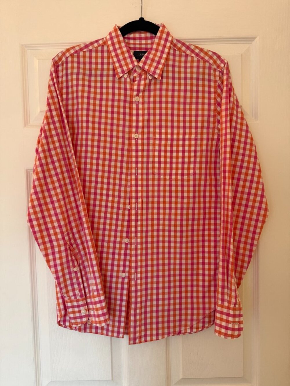 J Crew Mens Collared Shirt/ Fits Women Medium